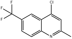 4-氯-2-甲基-6-三氟甲基喹啉 结构式