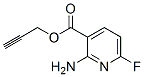 3-Pyridinecarboxylicacid,2-amino-6-fluoro-,2-propynylester(9CI) 结构式