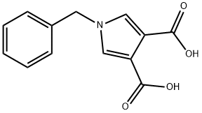 1-苄基-1H-吡咯-3,4-二甲酸 结构式