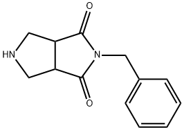 2-苄基-四氢吡咯并[3,4-C]吡咯-1,3-二酮 结构式