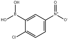 2-氯-5-硝基苯基硼酸 结构式