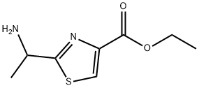 2-(1-氨基乙基)-1,3-噻唑-4-羧酸乙酯 结构式