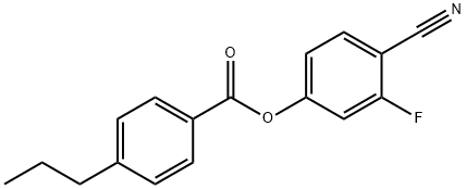4-正丙基苯甲酸-3-氟-4-氰基苯酯 结构式