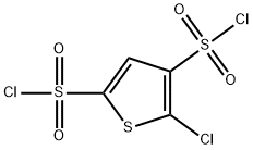 5-CHLOROTHIOPHENE-2,4-DISULFONYL DICHLORIDE 结构式