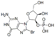 8-bromoguanosine 2'-phosphate 结构式