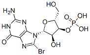 8-bromoguanosine 3'-phosphate 结构式