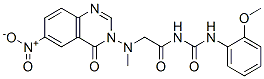 N-[(2-methoxyphenyl)carbamoyl]-2-[(6-nitro-4-oxo-quinazolin-3-yl)methy lamino]acetamide 结构式