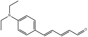 (E,E)-5-[4-(DIETHYLAMINO)PHENYL]PENTA-2,4-DIENAL 结构式