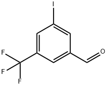 3-碘-5-(三氟甲基)苯甲醛 结构式