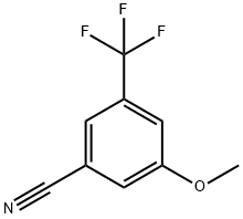 3-甲氧基-5-三氟甲基苯甲腈 结构式
