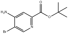4-AMIO-5-溴吡啶-2-甲酸 叔丁酯 结构式