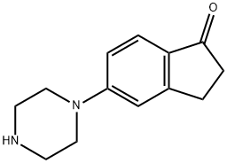 5-(哌嗪-1-基)-2,3-二氢-1H-茚-1-酮 结构式