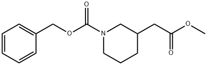 1-CBZ-3-哌啶乙酸甲酯 结构式