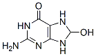 6H-Purin-6-one,  2-amino-1,7,8,9-tetrahydro-8-hydroxy- 结构式