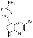 2-ThiazolaMine, 4-(5-broMo-1H-pyrrolo[2,3-b]pyridin-3-yl)- 结构式