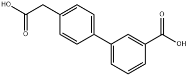 3'-CARBOXY-BIPHENYL-4-ACETIC ACID 结构式