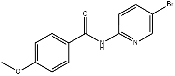 N-(5-溴-吡啶-2-基)-4-甲氧基-苯甲酰胺 结构式