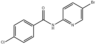 N-(5-溴-2-吡啶基)-4-氯苯甲酰胺 结构式