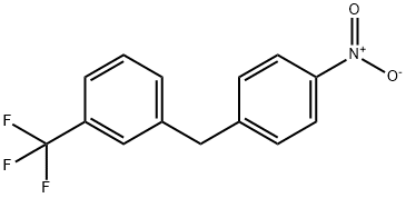 (4-Nitrophenyl)-(3-trifluoromethyl-phenyl)-methane 结构式