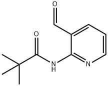 N-(3-甲酰基-2-吡啶基)-2,2-甲基丙酰胺 结构式