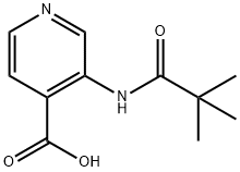3-(2,2-二甲基-丙酰基氨基)-异烟酸 结构式