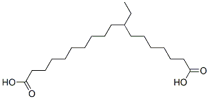 7-Ethyl-1,16-hexadecanedicarboxylic acid 结构式