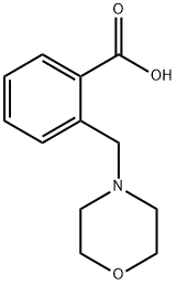 2-吗啉-4-基甲基苯甲酸 结构式