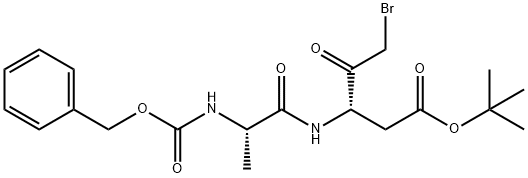 (S)-2 - (((苄氧基)羰基)氨基)丙酰氨基)-5-溴-4-氧代戊酸叔丁酯 结构式