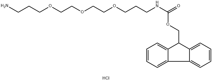 FMOC-1-氨基-4,7,10-三氮杂-13-十三胺盐酸盐 结构式