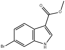 6-溴吲哚-3-羧酸甲酯 结构式