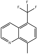 8-METHYL-5-(TRIFLUOROMETHYL)QUINOLINE 结构式