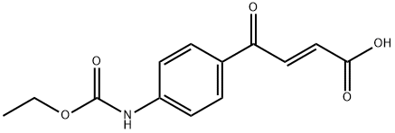 2-Butenoic acid, 4-(4-((ethoxycarbonyl)amino)phenyl)-4-oxo-, (E)- 结构式