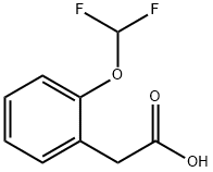 2-(二氟甲氧基)苯乙酸 结构式