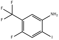 4-氟-2-碘-5-(三氟甲基)苯胺 结构式