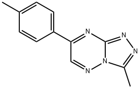 3-Methyl-7-(4-methylphenyl)-1,2,4-triazolo(4,3-b)(1,2,4)triazine 结构式