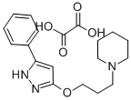 3-Phenyl-5-piperidinopropoxy-pyrazole oxalate 结构式