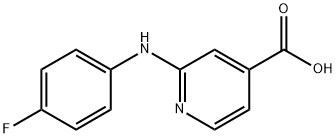 2-((4-氟苯基)氨基)异烟酸 结构式