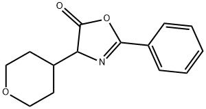 5(4H)-Oxazolone,  2-phenyl-4-(tetrahydro-2H-pyran-4-yl)- 结构式