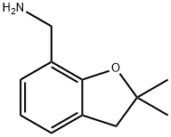 (2,2-DIMETHYL-2,3-DIHYDRO-1-BENZOFURAN-7-YL)METHYLAMINE 结构式