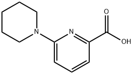 6-哌啶基吡啶-2-甲酸 结构式