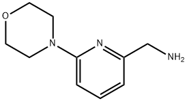 (6-吗啉基吡啶-2-基)甲胺 结构式