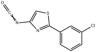 2-(3-氯苯基)-4-异氰基-1,3-噻唑 结构式