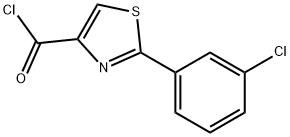 2-(3-CHLOROPHENYL)-1,3-THIAZOLE-4-CARBONYL CHLORIDE 结构式