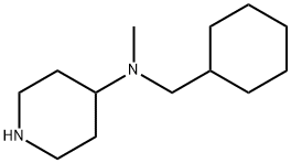 N-(CYCLOHEXYLMETHYL)-N-METHYL-4-PIPERIDINAMINE 结构式