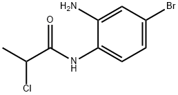 N-(2-氨基-4-溴苯基)-2-氯丙酰胺 结构式