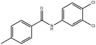 N-(3,4-二氯苯基)-4-甲基苯甲酰胺 结构式