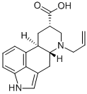 Ergoline-8-carboxylic acid, 6-(2-propenyl)-, (8-alpha)- 结构式