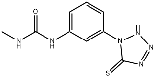 5-巯基-1-[3-(3-甲基脲基)苯基]-1,2,3,4-四唑 结构式