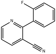 2-(2-FLUOROPHENYL)NICOTINONITRILE 结构式