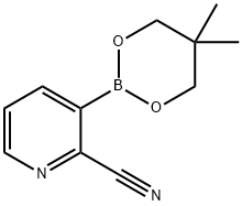2 -氰基-3-硼酸新戊二醇酯 结构式